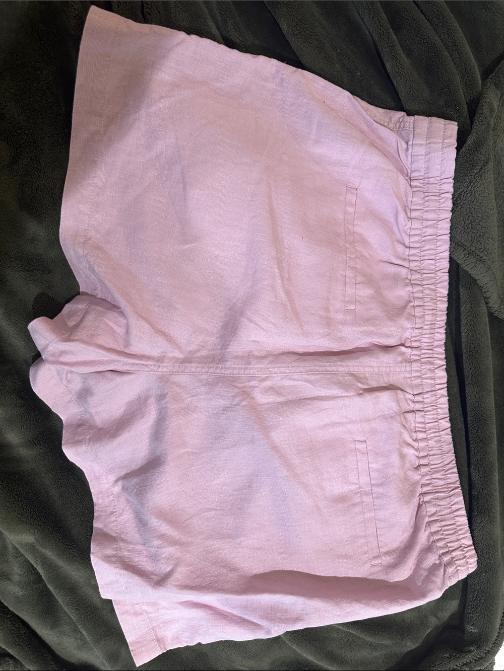 J. Crew Women’s Linen-Blend Drawstring Shorts - Picture 3 of 3